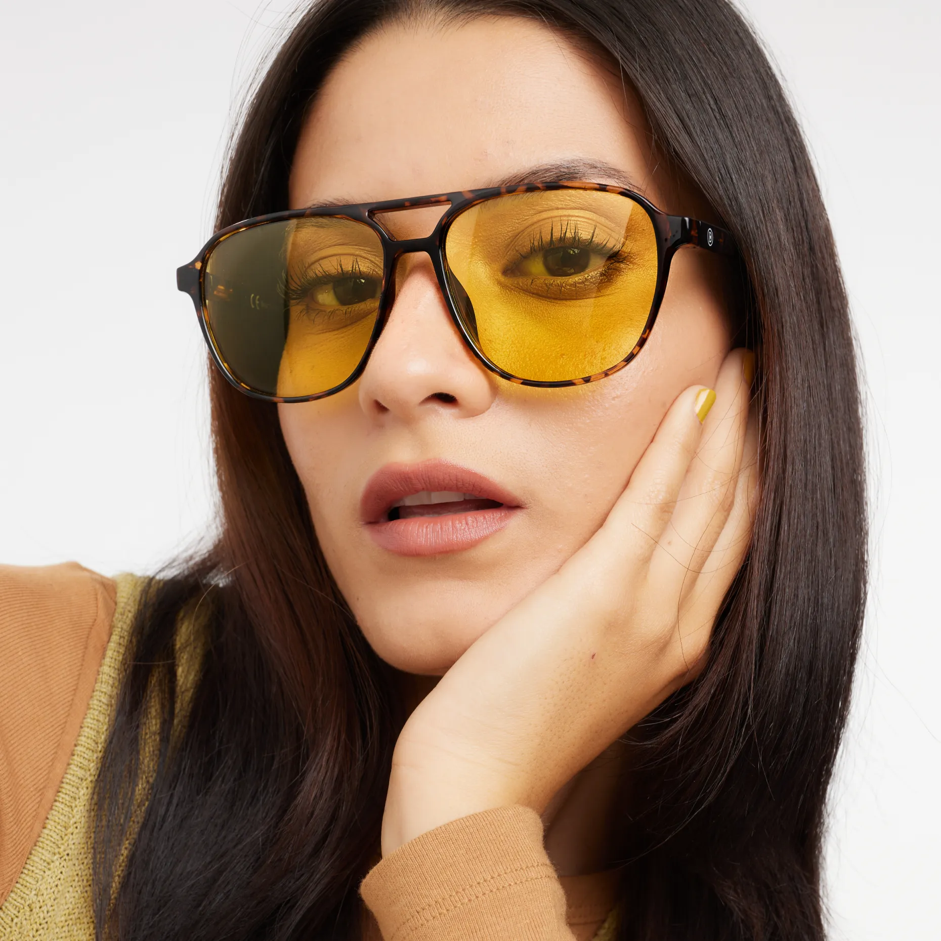 Brad Glossy Tortoise Sun Amber